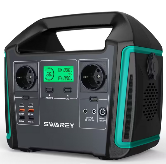 Estação de Energia Portátil Swarey 1000W + Painel Solar 200W