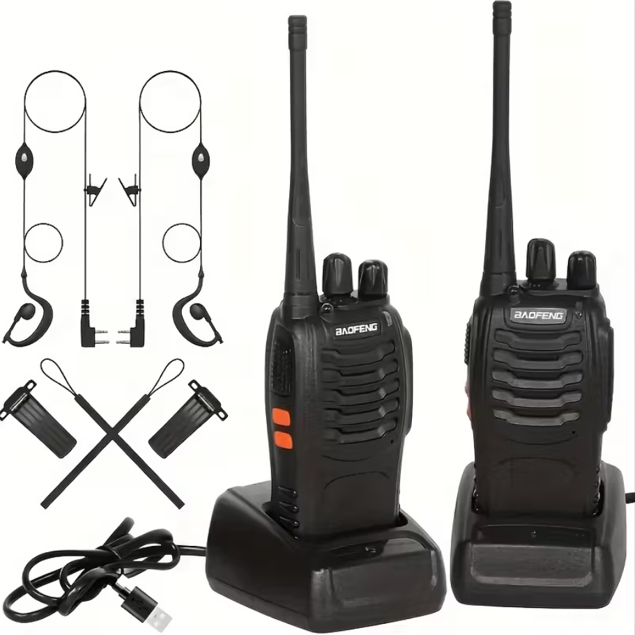 Baofeng 88E - Conjunto de 2 Walkie Talkies - Alcance até 5 km