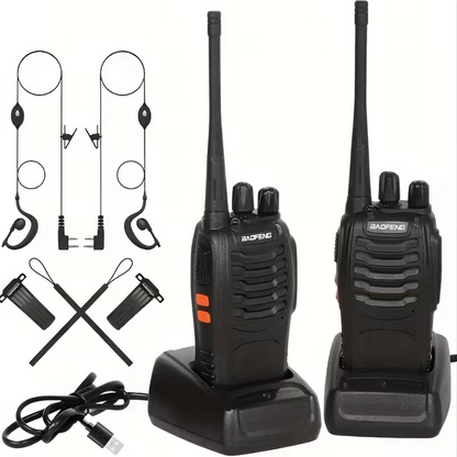 Baofeng 88E - Conjunto de 2 Walkie Talkies - Alcance até 5 km