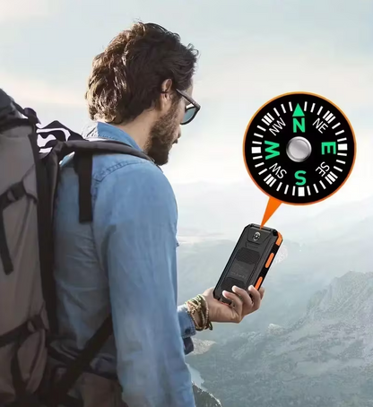 Power Bank 10 000 mAh – com LED Multifuncional e Bússola