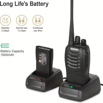 Baofeng 88E - Conjunto de 2 Walkie Talkies - Alcance até 5 km