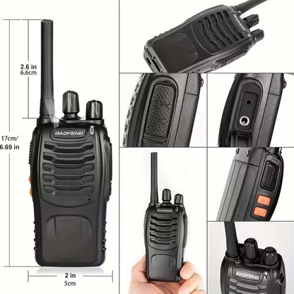 Baofeng 88E - Conjunto de 2 Walkie Talkies - Alcance até 5 km