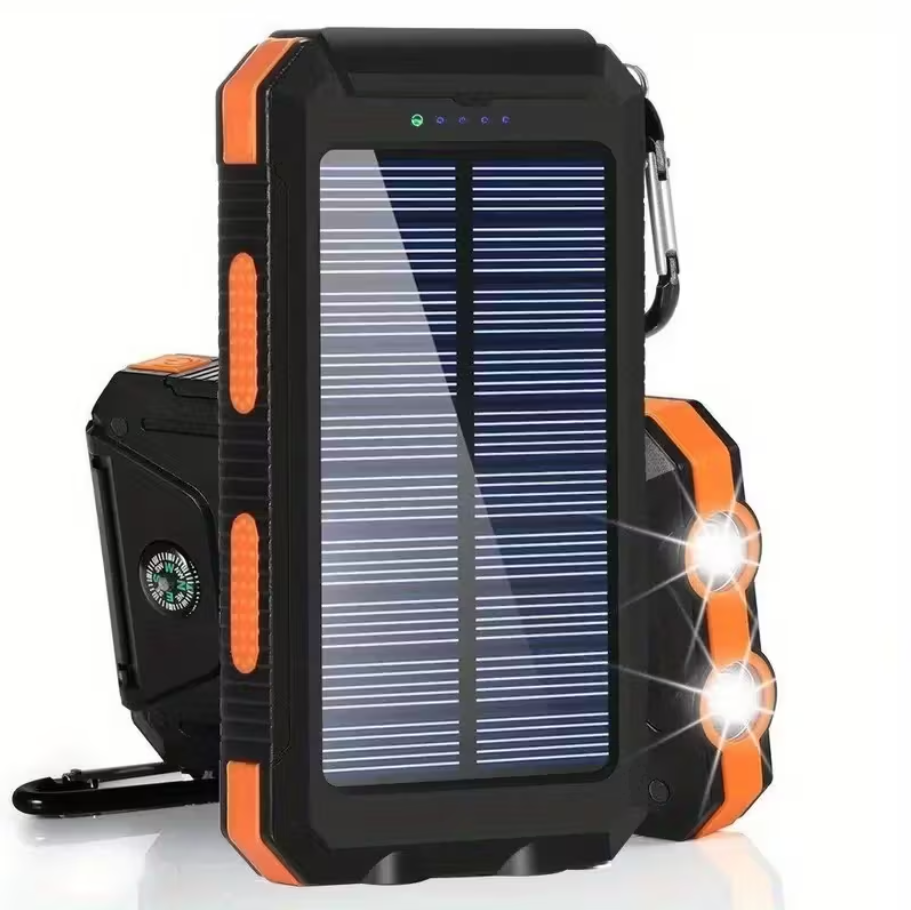 Power Bank 10 000 mAh – com LED Multifuncional e Bússola