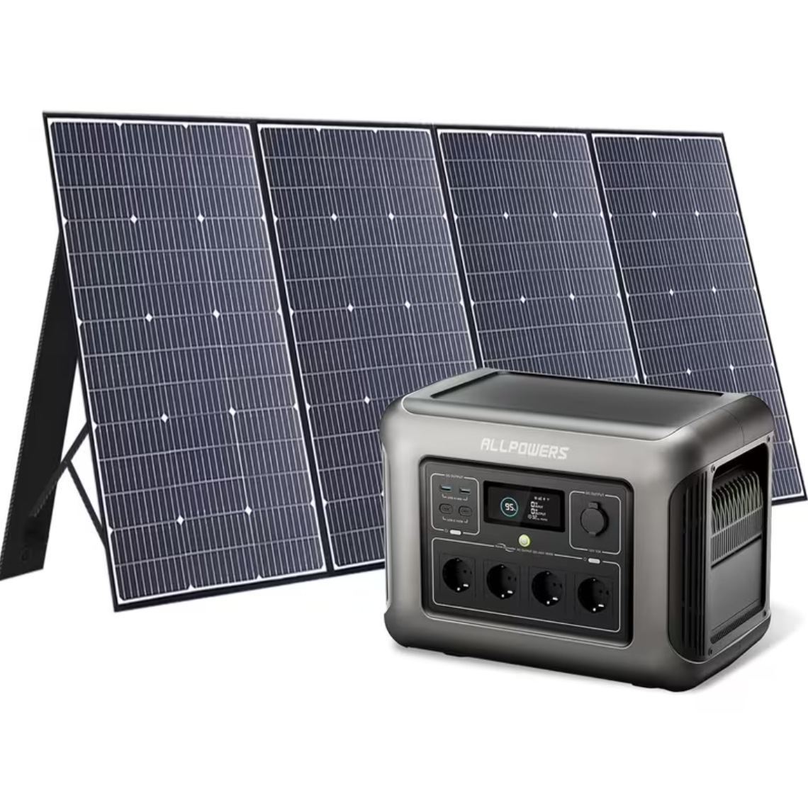 ALLPOWERS R1500 Powerstation Portátil 1800W + Painel Solar 400W