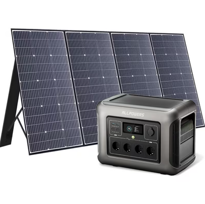 ALLPOWERS R1500 Powerstation Portátil 1800W + Painel Solar 400W