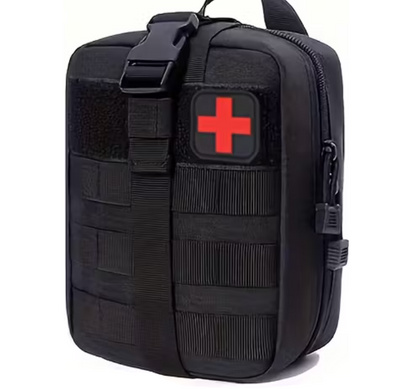 Kit de Primeiros Socorros Completo – Bolsa Tática de Emergência